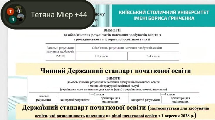 Порівняльний аналіз-узагальнення чинного та нового державних стандартів початкової освіти